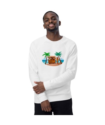 Sweatshirt écologique raglan unisexe Tiki Kombi en stock