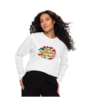 Sweatshirt écologique raglan unisexe Make Bouillabaisse Not War Oh Bonne Mer en linge